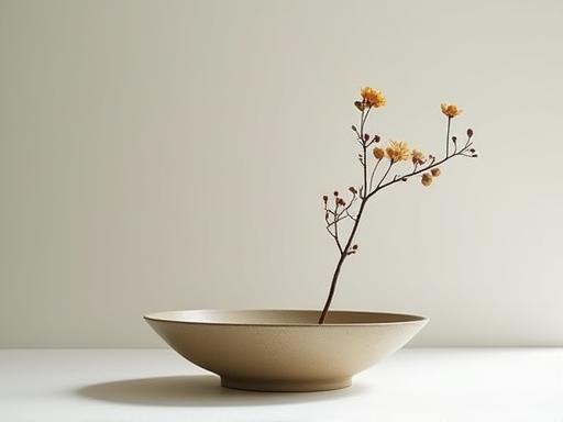 Minimalist Ikebana flower vessel
