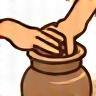 Master artisan hands icon