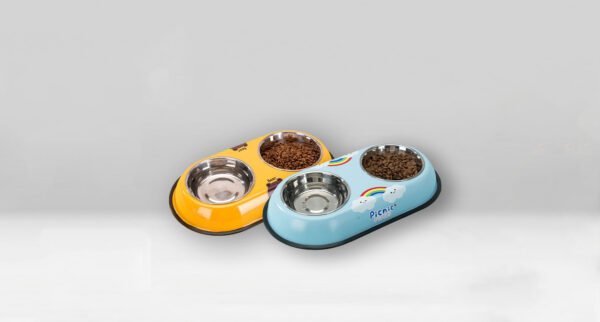 Stainless Steel Double Dog Bowl